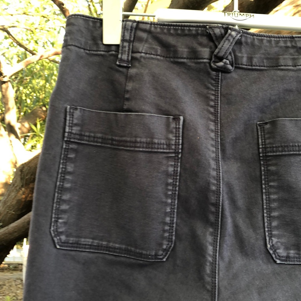 Lucky Brand twill navy blue pants with zippers - Picture 6 of 8